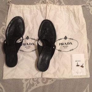 Prada kitten heel sandals, size 36